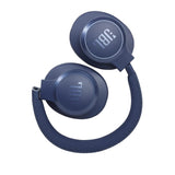 JBL Live 660NC Bluetooth Headphone with Mic (50 Hours Playback, Over Ear, Blue)