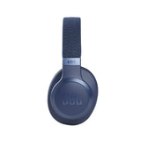 JBL Live 660NC Bluetooth Headphone with Mic (50 Hours Playback, Over Ear, Blue)
