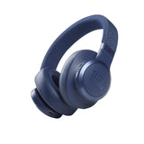 JBL Live 660NC Bluetooth Headphone with Mic (50 Hours Playback, Over Ear, Blue)