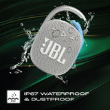 JBL Portable Bluetooth Speaker Clip 4 - Cloud White