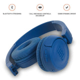 JBL Tune 460BT Bluetooth Wireless On-Ear Headphones (Blue)