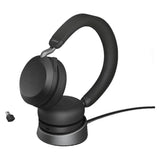 Jabra Evolve2 75 MS Stereo USB-C Headphone with Charging Stand - Wireless / Black