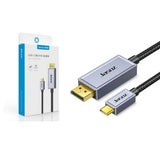 Jasoz A135 Type-C to Display Port 1.4 Cable - 2 Meter / Black