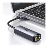 Jasoz F105 USB 3.0 to RJ45 Gigabit Network Card - 100Mbps / Space Gray