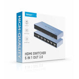 Jasoz T-G180 5-in-1 HDMI Switch - 4K@60Hz / Deep Space Grey