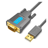 Jasoz USB to Serial 9 Pin Cable - 1.8m / Grey