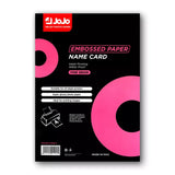 JoJo Fine Grain Matte Embossed Double Sided Name Card Paper A4 300GSM
