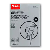 JoJo RC Satin Super Crystal Photo Paper A4 260 GSM JR3030