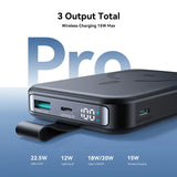 Joyroom 10000mAh QI2 Magnetic Wireless Power Bank with Holder – 22.5W Fast Charging, Black