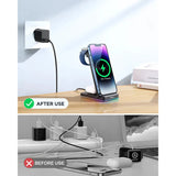 Joyroom 3 in 1 Magnetic Charging Station for phone for watch for earphone