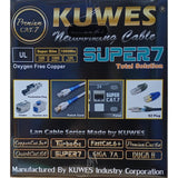 KUWES CAT7 SLIM PURPLE SFTP NETWORK CABLE 305MTR ROLL