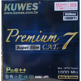 KUWES CAT7 SLIM PURPLE SFTP NETWORK CABLE 305MTR ROLL