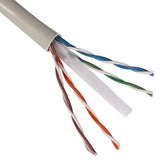 كابل KUWES CAT.6 23AWG UTP لفة 305 متر رمادي