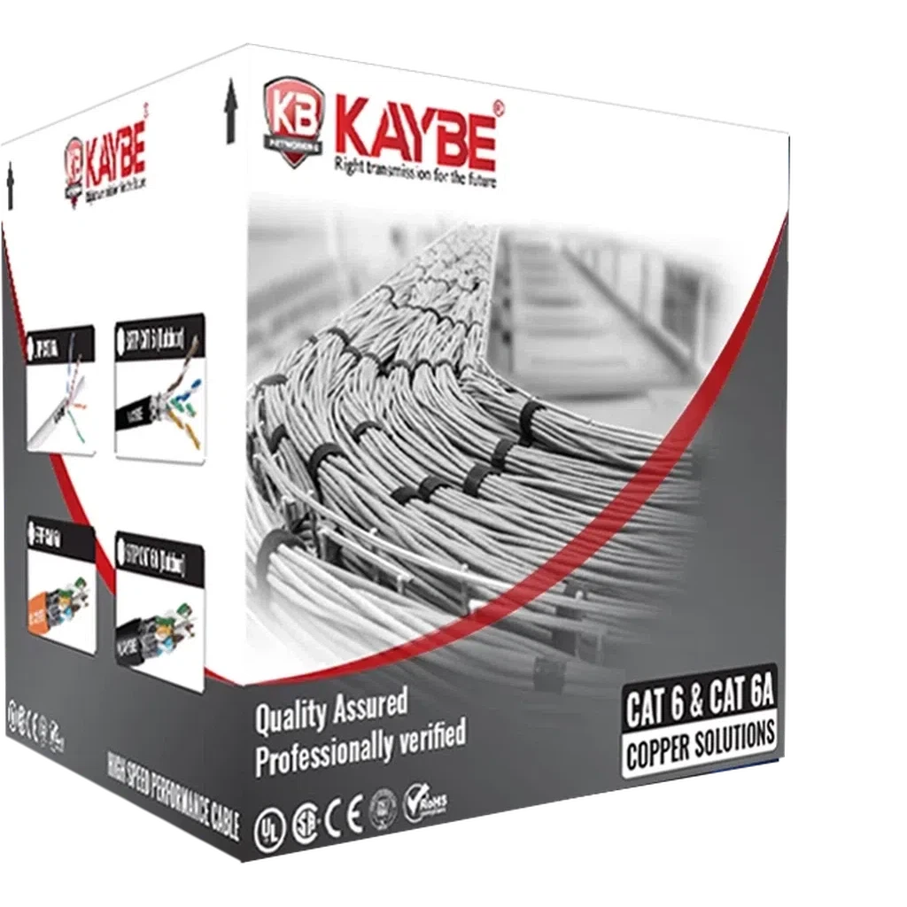 Kb Cat6 Utp Ccau 23Awg 305M White Color Cat6U501W-Hdmi Cable-KAYBE-Star Light Kuwait