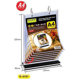 Kejea K-6101 Advertising Board With Loose Leaves/Menu Stand (A4V) - 6 Pages-Display Stands-Kejea®-Star Light Kuwait