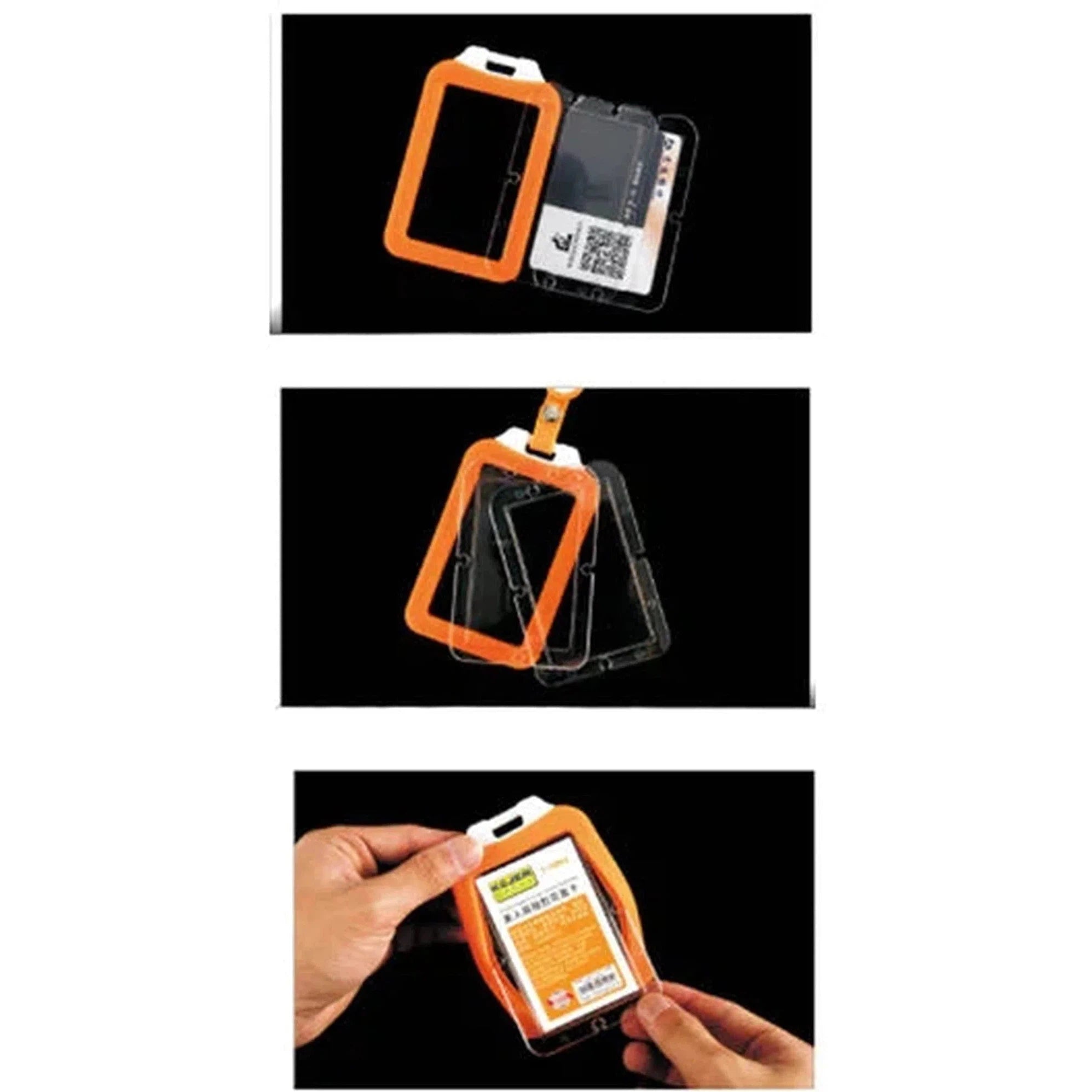 Kejea T-1405 Shoulder-Shaped Two-Sided Silicone Card Holder-Cards And Id-Other-Horizontal 85x54mm-Black-Star Light Kuwait