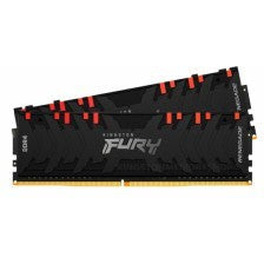 Kingston 16Gb (2X8Gb) Ddr4 3200Mhz Fury Renegade Black Rgb Ram For Desktop Kit (Kf432C16Rbak2/16)-Ram-Kingston-Star Light Kuwait