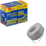 سلك توصيل بيانات KUWES CAT6 بطول 50 مترًا - لون رمادي