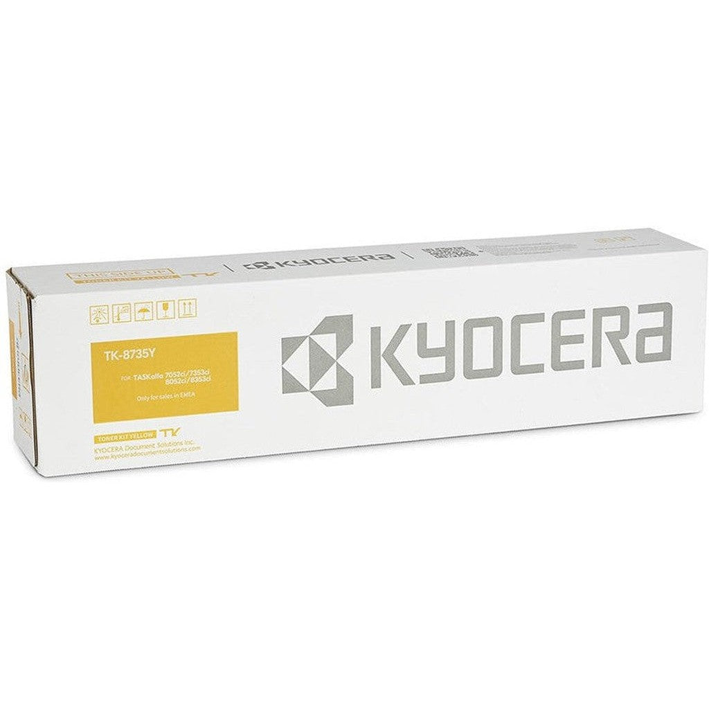 Kyocera Tk-8735Y Yellow Toner Cartridge-Inks And Toners-Kyocera-Star Light Kuwait