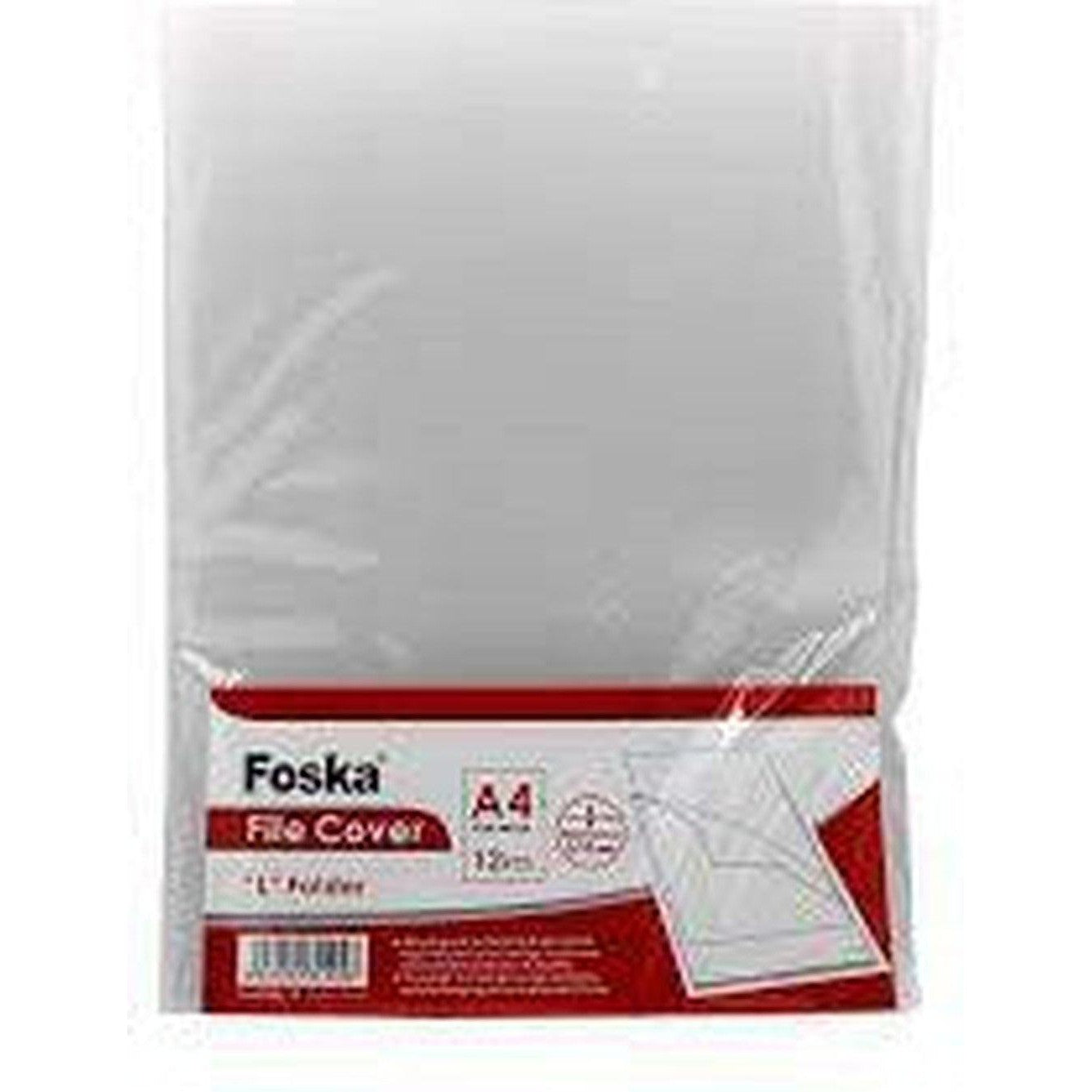 L Shape File Folder 12Pcs Foska -W208L-16-Filiing Accessories-Foska-Star Light Kuwait