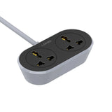 LDNIO 2 AC Outlet Universal Extension Power Socket SC2018 10M