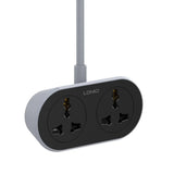 LDNIO 2 AC Outlet Universal Extension Power Socket SC2018 10M