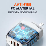 LDNIO 65W GaN Super Fast Charger with Lightning Cable - A3511Q-IP