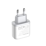 شاحن جداري سريع LDNIO A2526C - 45 واط / USB-A / Type-C / أبيض