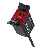 LDNIO C108 Motorcycle Fast Car Charger - 60W / USB-A / Type-C / Black