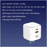 LDNIO Q2617 GAN Super Fast Charger - 65W / USB-A / Type-C / White
