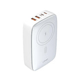 شاحن لاسلكي متعدد المنافذ LDNIO Q4010 - 140 واط / أبيض