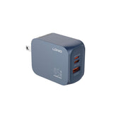 شاحن LDNIO Q6 فائق السرعة - 45 واط / منفذ USB-A / منفذ USB-C / منفذ Lightning / قابس بريطاني