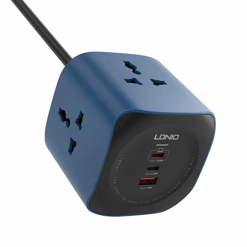 LDNIO SC3319 Universal Power Socket Cube - Blue – Star Light Kuwait