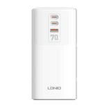 محول طاقة مكتبي متعدد الوظائف LDNIO SC4383 - 70 واط / أبيض