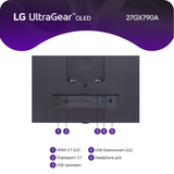 LG 27” GX790 UltraGear OLED 480Hz 0.03ms 2K DisplayPort 2.1 Gaming Monitor