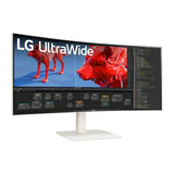 LG 38″ UltraWide Curved Monitor with 144Hz, Nano IPS, HDR600, WQHD (3840x1600), HDMI 2.1, USB-C 90W, KVM Speaker - White