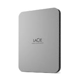 محرك أقراص LaCie المحمول - 4 تيرابايت / USB 3.2 الجيل الأول / النوع C / فضي تيتانيوم / قرص صلب خارجي