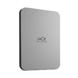 محرك أقراص LaCie المحمول - 5 تيرابايت / USB 3.2 الجيل الأول / النوع C / فضي تيتانيوم / قرص صلب خارجي