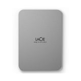 محرك أقراص LaCie المحمول - 5 تيرابايت / USB 3.2 الجيل الأول / النوع C / فضي تيتانيوم / قرص صلب خارجي
