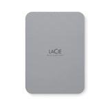 محرك أقراص LaCie المحمول الآمن - سعة 4 تيرابايت / سرعة نقل بيانات 5.0 جيجابت في الثانية / منفذ USB 3.2 من الجيل الأول / من النوع C / رمادي فلكي / قرص صلب خارجي
