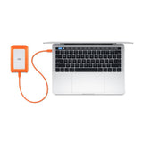 قرص صلب خارجي محمول متين من LaCie - سعة 1 تيرابايت / سرعة نقل بيانات 5.0 جيجابت في الثانية / منفذ USB 3.1 من الجيل الأول / منفذ USB-C
