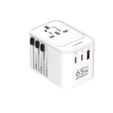 محول سفر Ldnio Z6 بثلاثة منافذ USB وقوة 65 واط بتقنية GaN