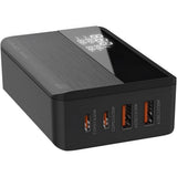 شاحن مكتبي فائق السرعة Ldnio A4808Q بقوة 65 واط - منفذ USB-C / طول الكابل 1.5 متر / أسود
