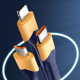 كابل Ldnio LS802 المصنوع من سبائك الألومنيوم، كابل بيانات وشحن سريع بقدرة 30 واط - USB 3.0 إلى Lightning / 2 متر 