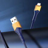 كابل Ldnio LS802 المصنوع من سبائك الألومنيوم، كابل بيانات وشحن سريع بقدرة 30 واط - USB 3.0 إلى Lightning / 2 متر 