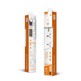 شريط طاقة Ldnio SC5319 مزود بمنافذ شحن USB - 5 منافذ / USB-A / USB-C / 2500 واط / أبيض