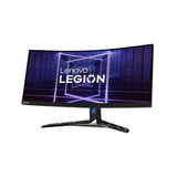Lenovo Legion Y34wz-30 - 34" WQHD Mini-LED Curved / Up to 1 ms / Up to 180Hz / USB 3.2 Gen 1 / USB-C 3.2 Gen 1 / HDMI 2.1 / DP 1.4 / LAN / Speaker / Eyesafe / Raven Black - Gaming Monitor