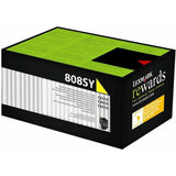 Lexmark 808Sy Yellow Toner Cartridge-Inks And Toners-Lexmark-Star Light Kuwait