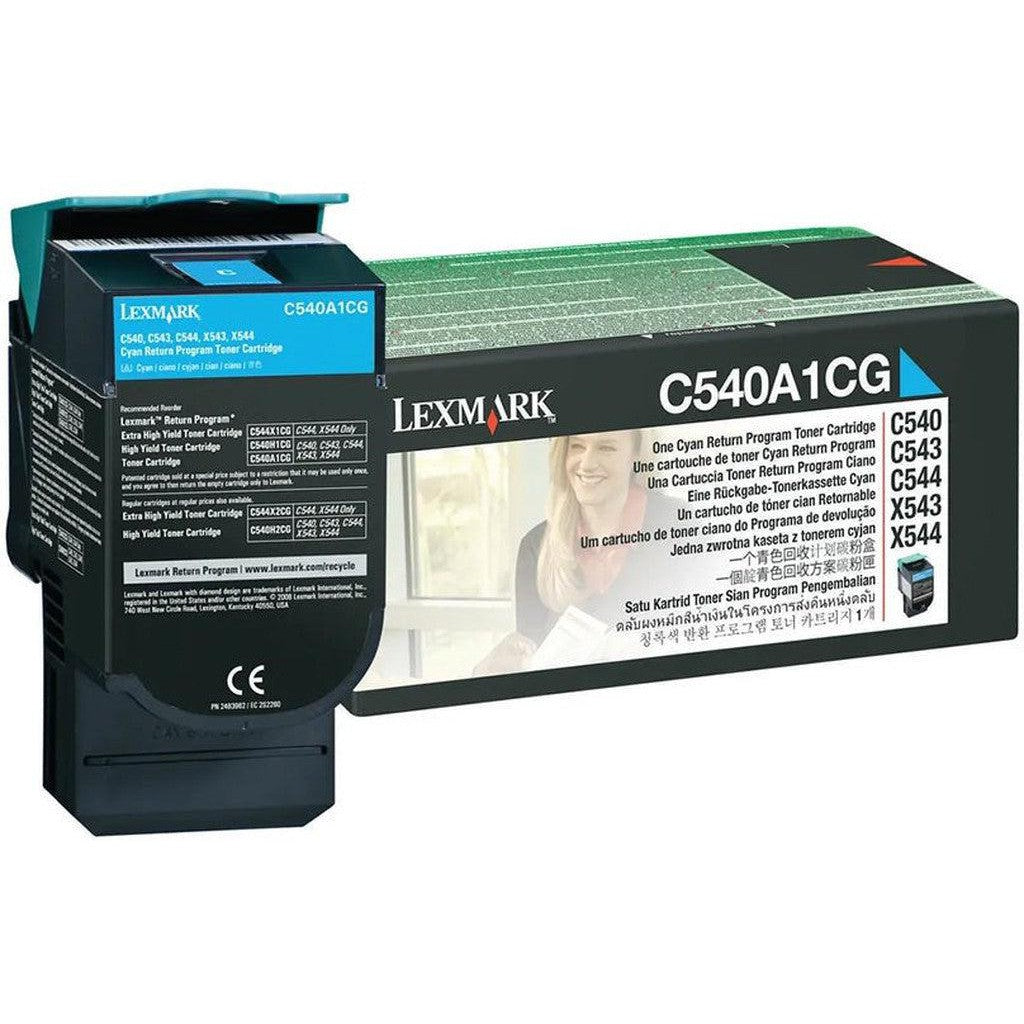 Lexmark C540 Cyan (C540A1Cg) Toner Cartridge-Inks And Toners-Lexmark-Star Light Kuwait