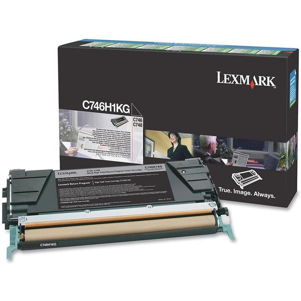 Lexmark C746 Black Toner Cartridge (C746H1Kg)-Inks And Toners-Lexmark-Star Light Kuwait